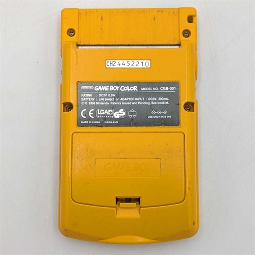 Gameboy Color - Yellow - Konsol - SNR CH24452210 (B Grade) (Genbrug)